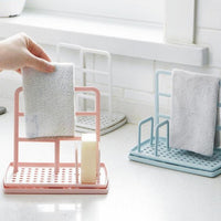 Adjustable Sponge and Towel Storage Organizer Drying Rack