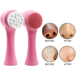 Skin Care Double Sided Cleansing And Exfoliating Facial Brush