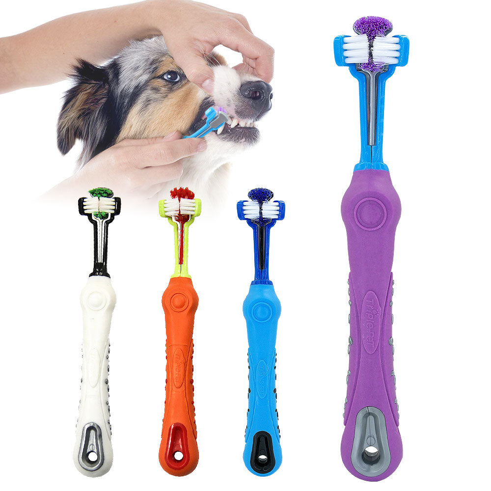 Three Head Pet Toothbrush