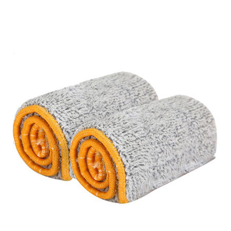 2pcs Double Sided Machine Washable Mop Replacement Cloth
