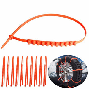 10pcs Anti-Skid Chains Traction Wires Winter Protection