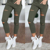 Distressed Ripped Pants