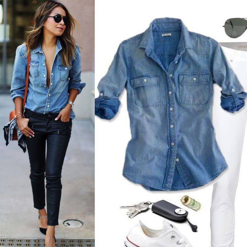 Casual Jean Blouse