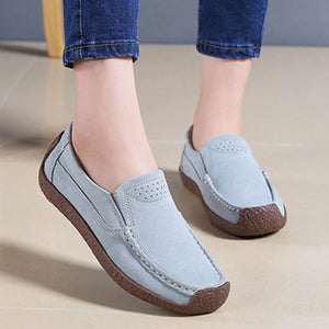 Rubber Leather Loafers